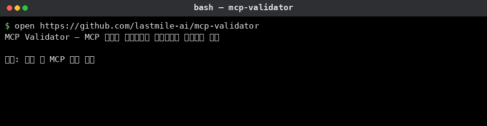 MCP Validator 사용 예시