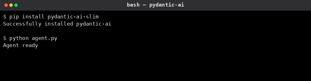 Pydantic AI 사용 예시